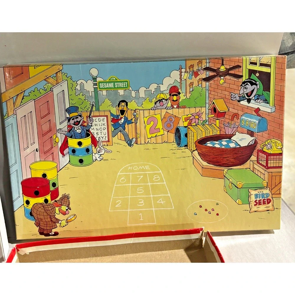 Vintage 1986 Sesame Street Colorforms Big Bird Ernie Bert Playset Toy‎ Lot